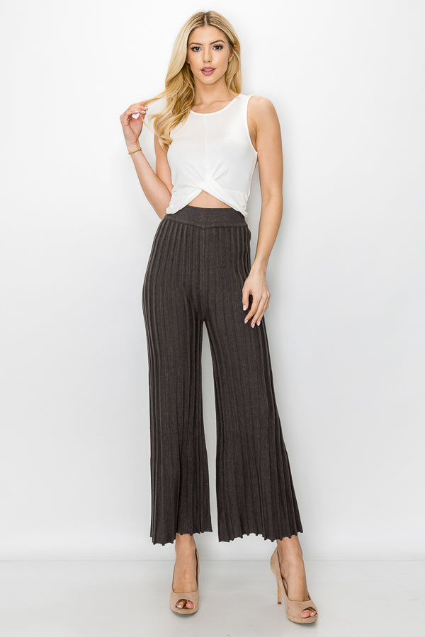 Selie Stretch Knitted Ribbed Pant