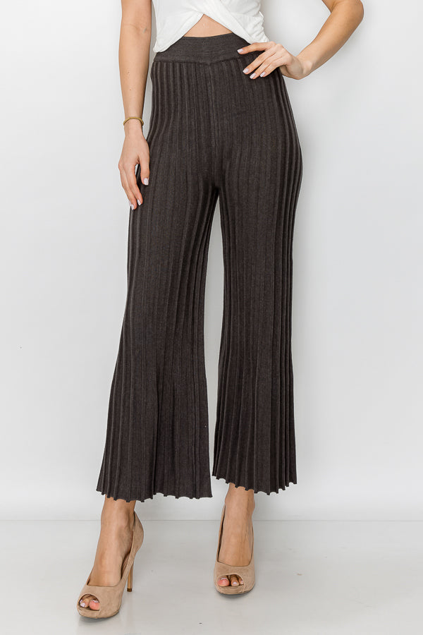 Selie Stretch Knitted Ribbed Pant