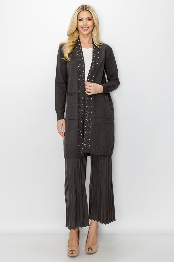 Selie Stretch Knitted Ribbed Pant