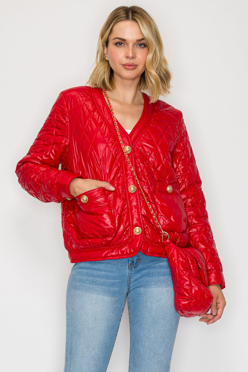 Johya Puffer Jacket & Matching Crossbody Bag