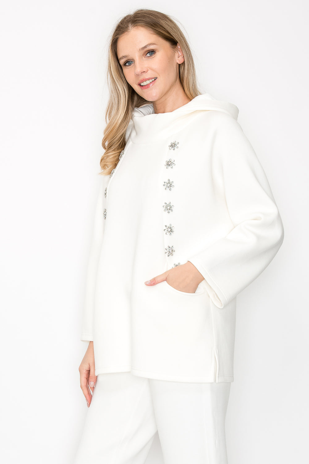 Frances Stretch French Scuba with Diamond Studs