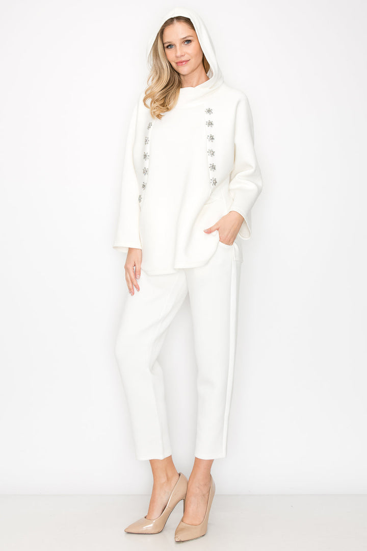 Frances Stretch French Scuba with Diamond Studs