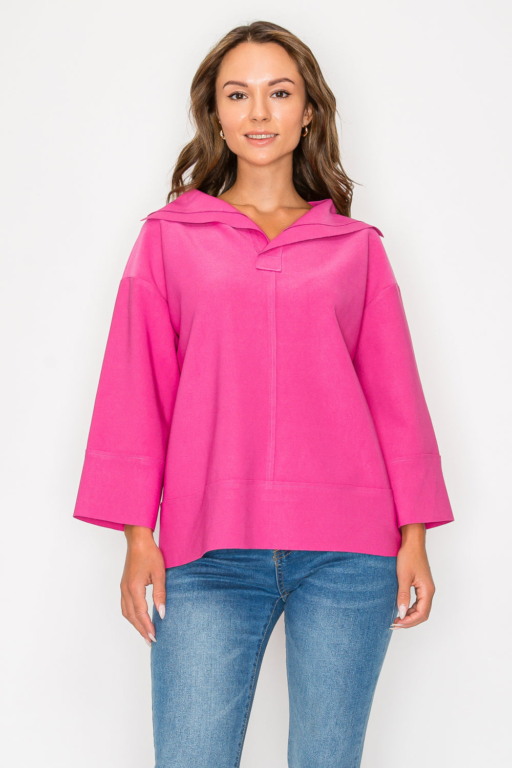 Kourtney Stretch Crepe Knit Top