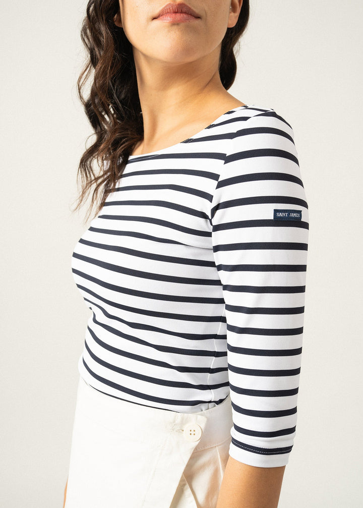 GARDE-COTE III - Nautical Striped Sport Top (WHITE / NAVY)