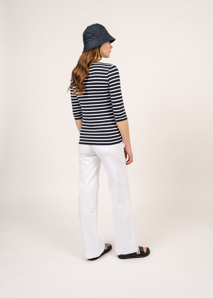 GARDE-COTE III - Nautical Striped Sport Top (NAVY / WHITE)