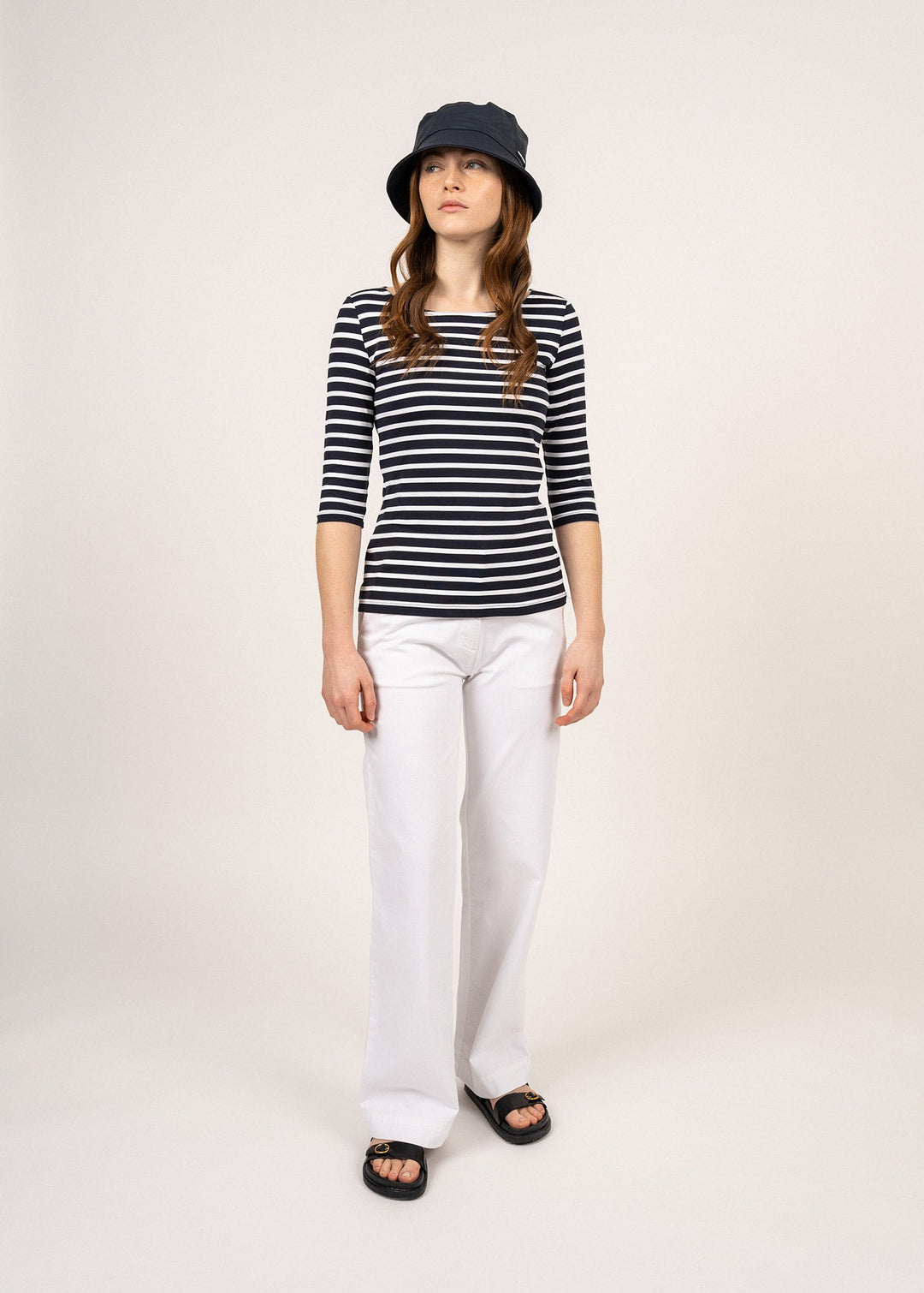 GARDE-COTE III - Nautical Striped Sport Top (NAVY / WHITE)