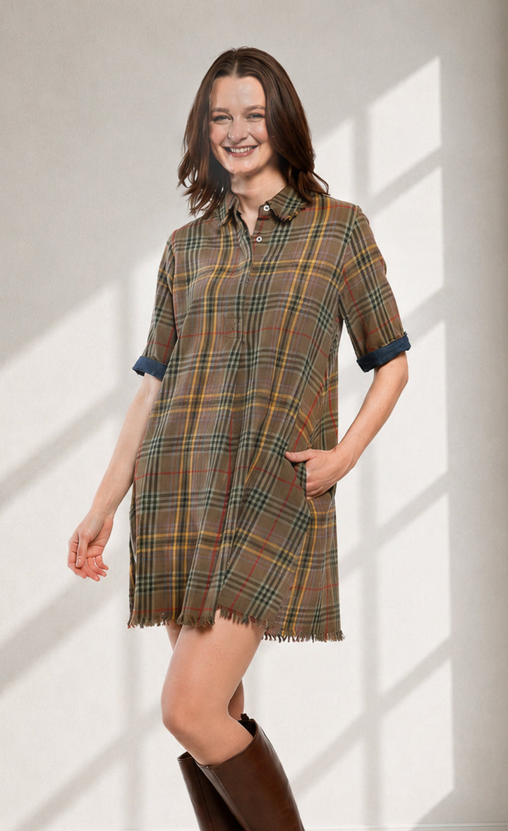 Chatham Dress Yarn-Dyed Tartan Plaid