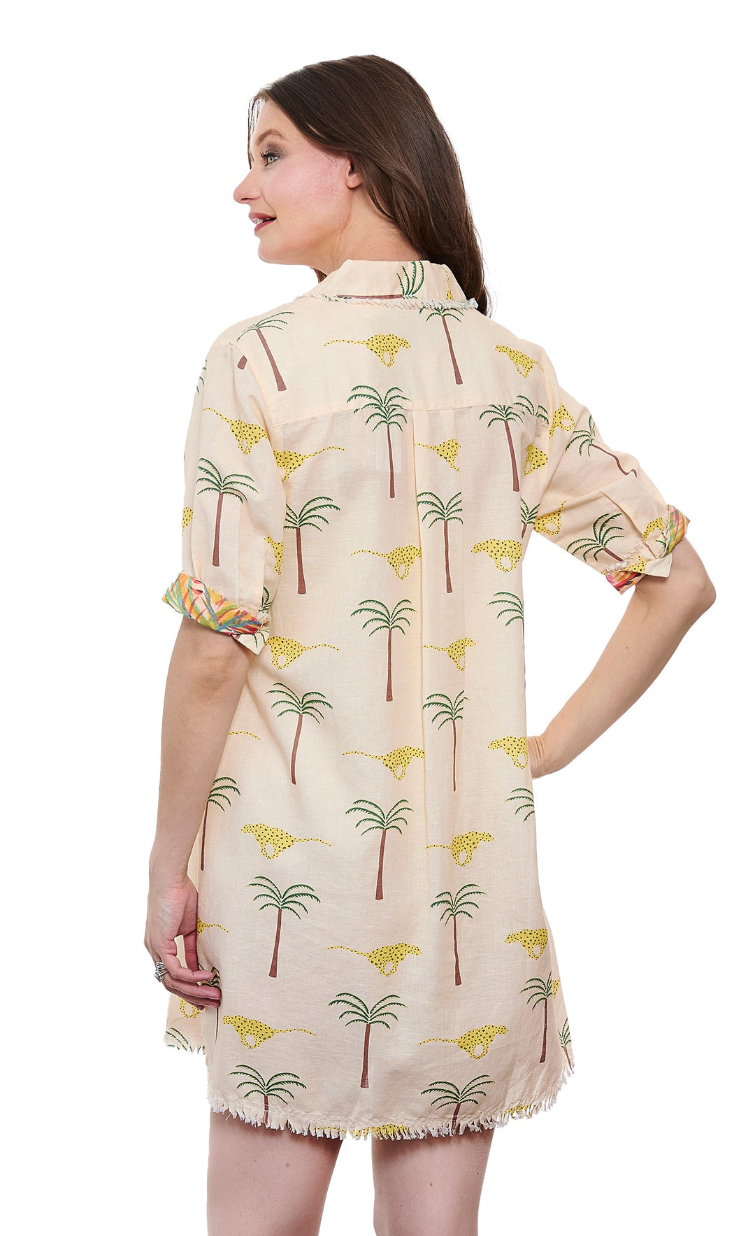 Chatham Dress Cheetahs and Palm Trees
