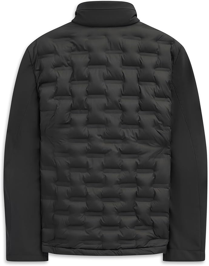 Techno Quilt Bomber Jacket - Black