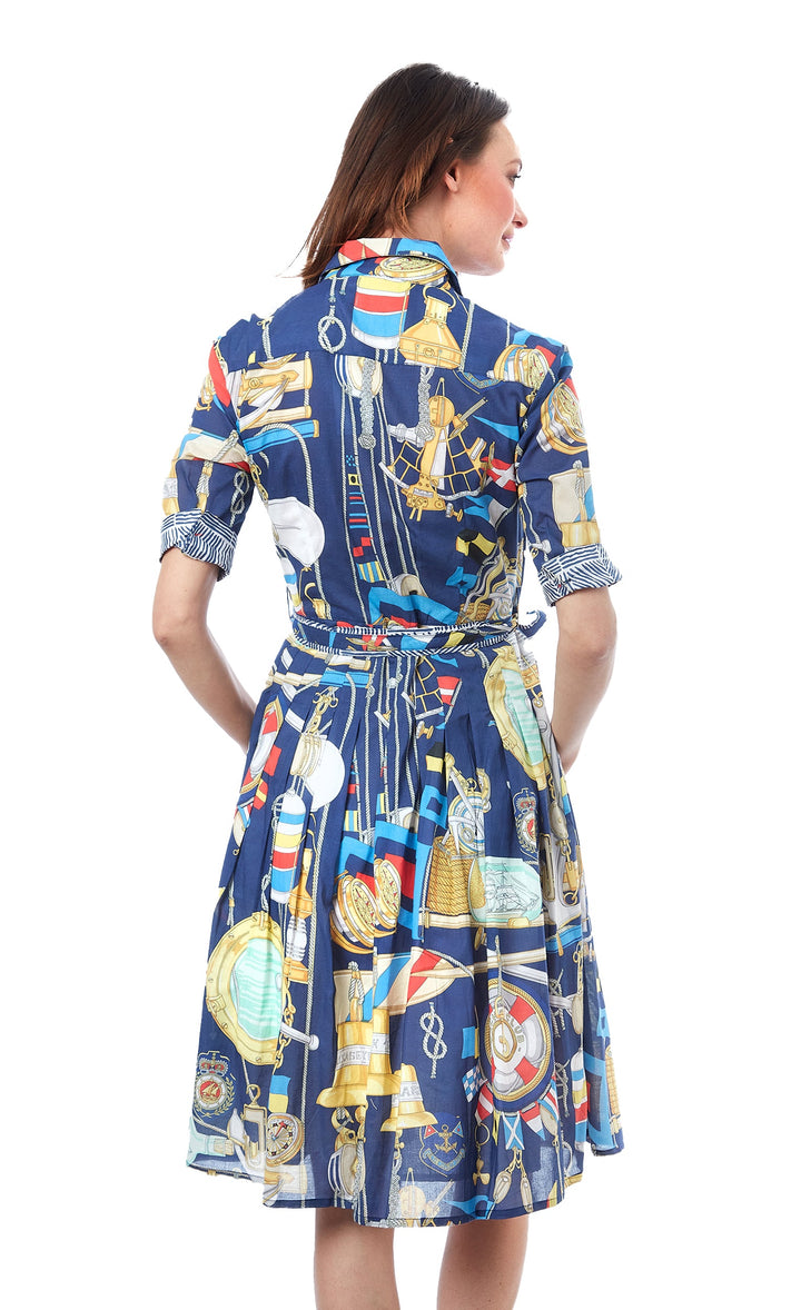 Mrs Maisel Navy Nautical Print