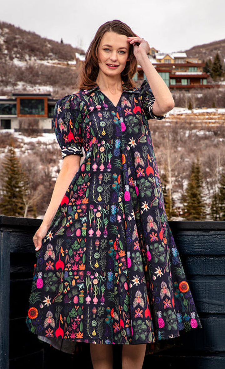 Montauk Dress Botanical Print