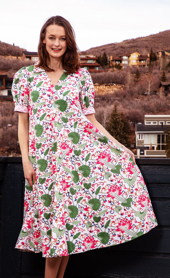 Montauk Dress White Floral