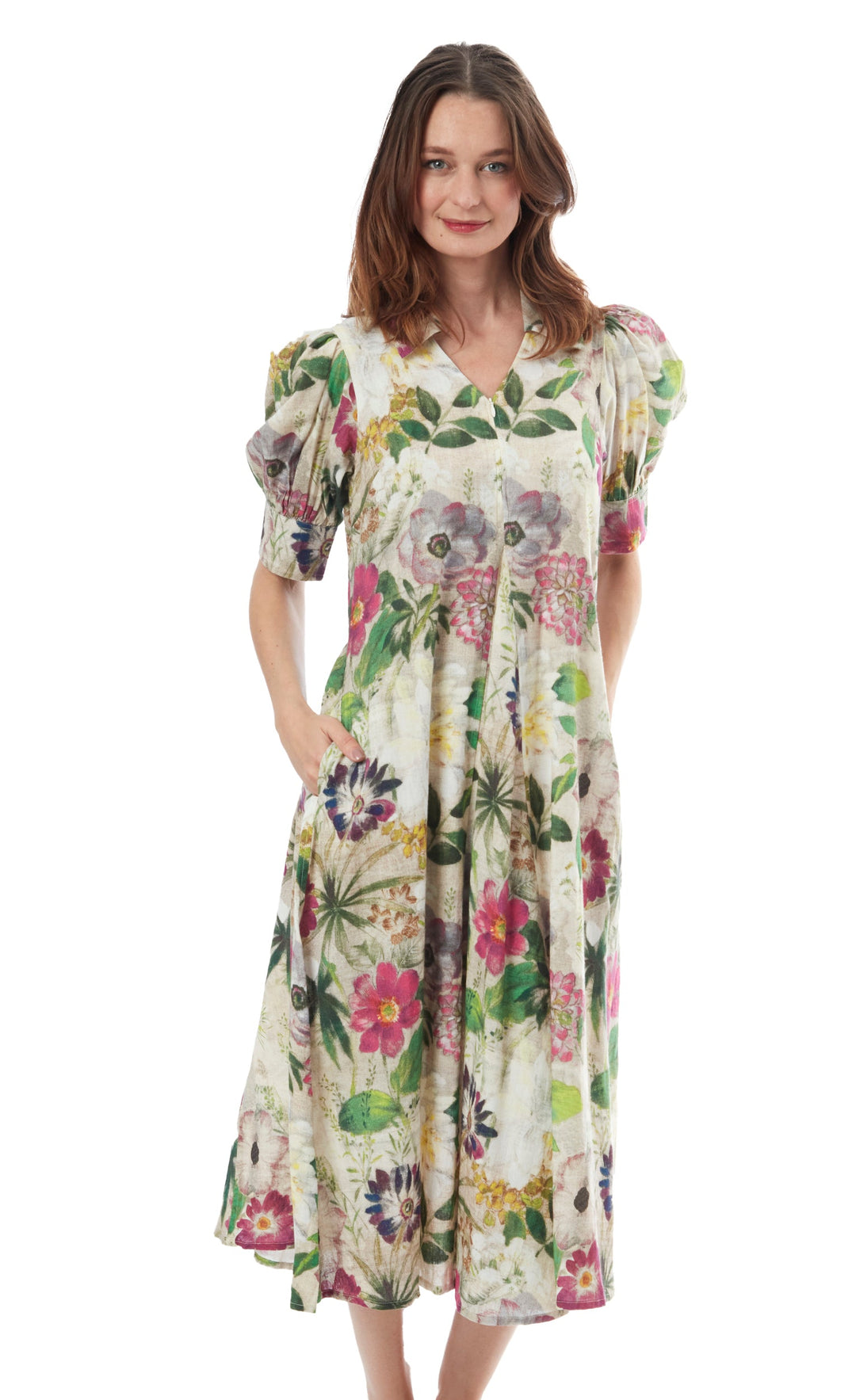 Montauk Dress Botanical Print