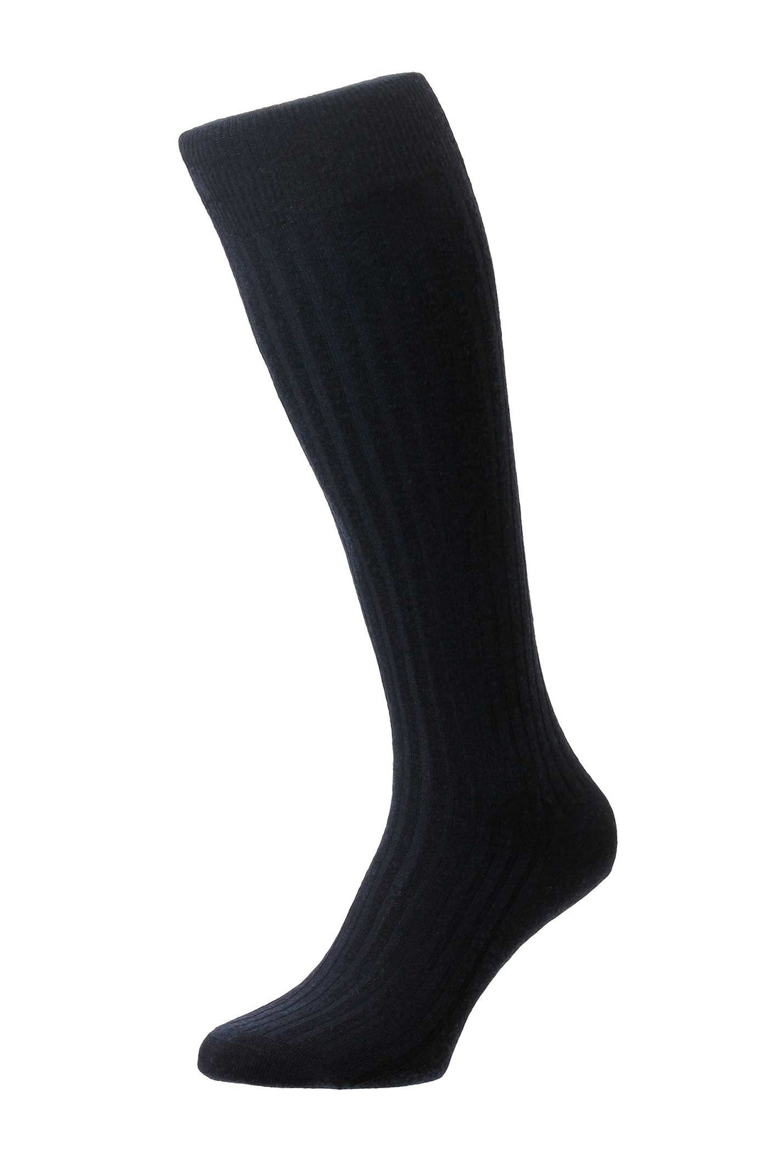 Laburnum Merino Wool Long Men's Socks - Navy