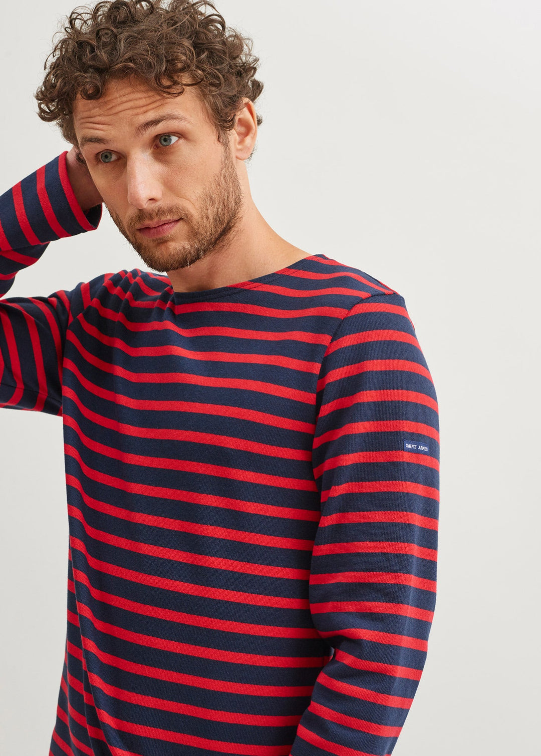 MERIDIEN MODERNE - Original Breton Shirt (NAVY / RED)