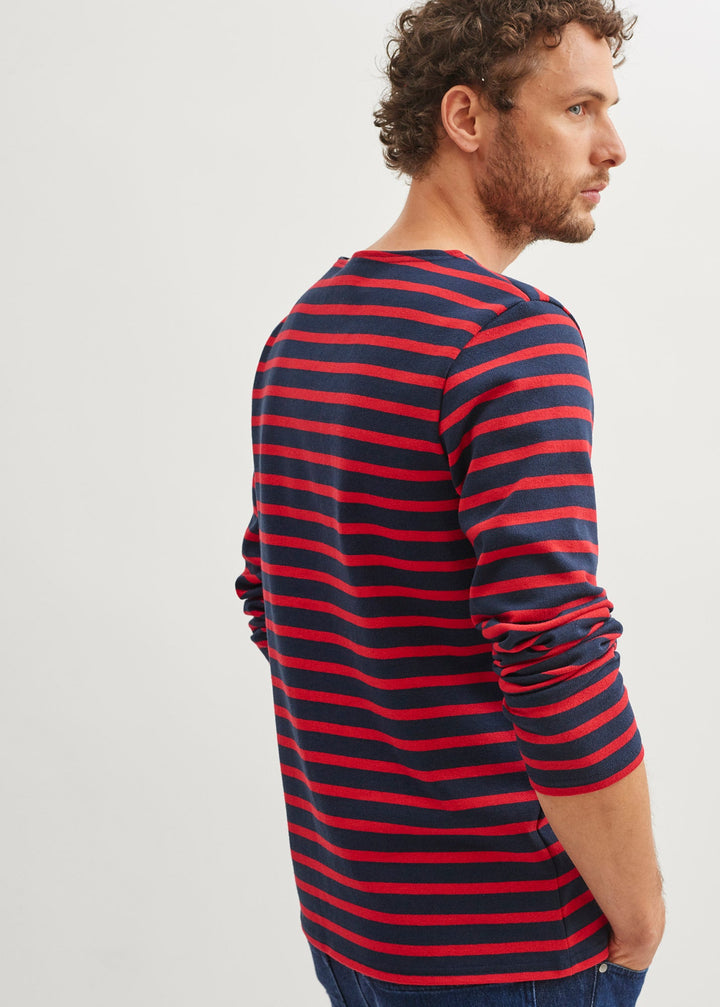 MERIDIEN MODERNE - Original Breton Shirt (NAVY / RED)