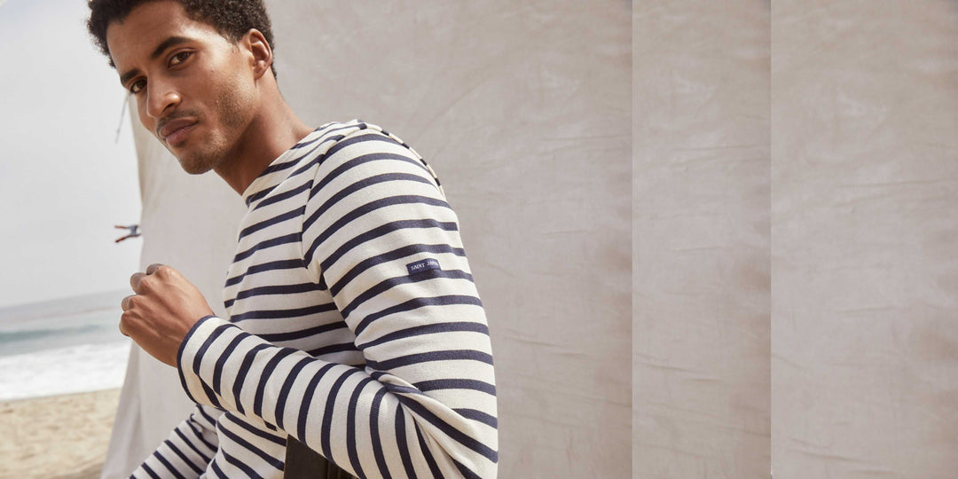 MERIDIEN MODERNE - Original Breton Shirt (ECRU / NAVY)