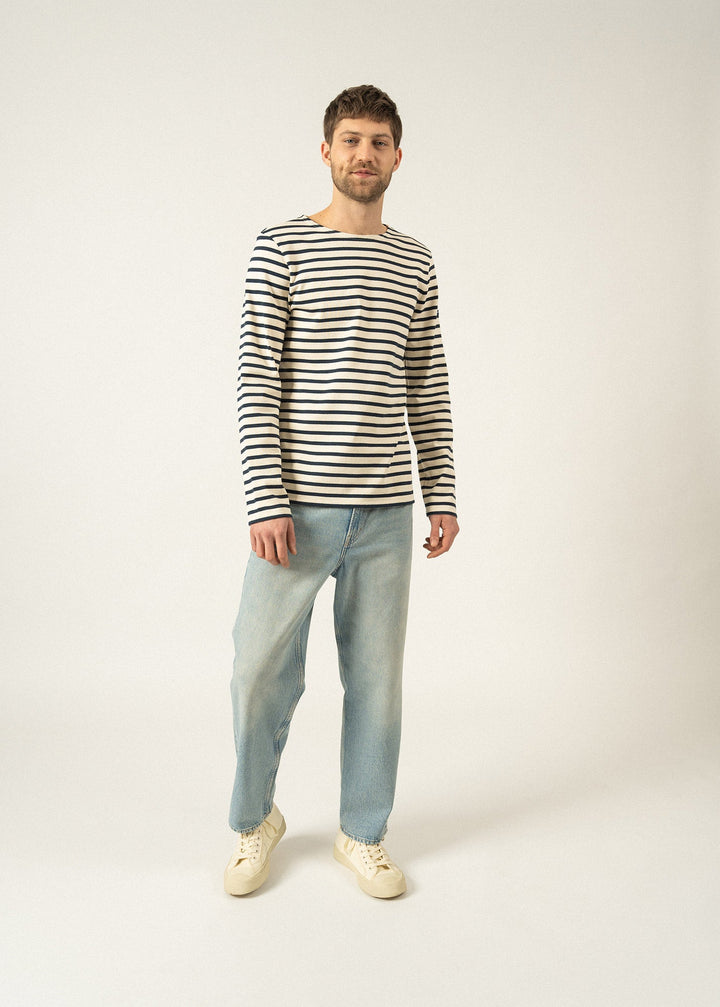 MERIDIEN MODERNE - Original Breton Shirt (ECRU / NAVY)