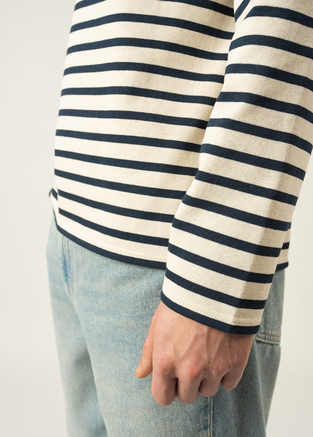 MERIDIEN MODERNE - Original Breton Shirt (ECRU / NAVY)