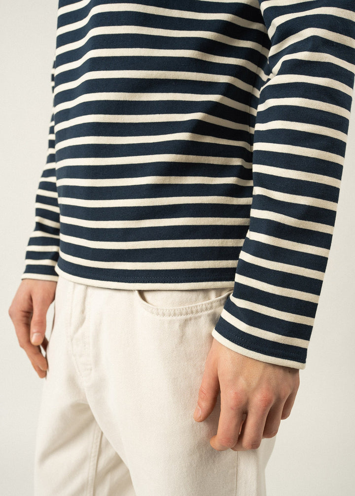 MERIDIEN MODERNE - Original Breton Shirt(NAVY / ECRU)