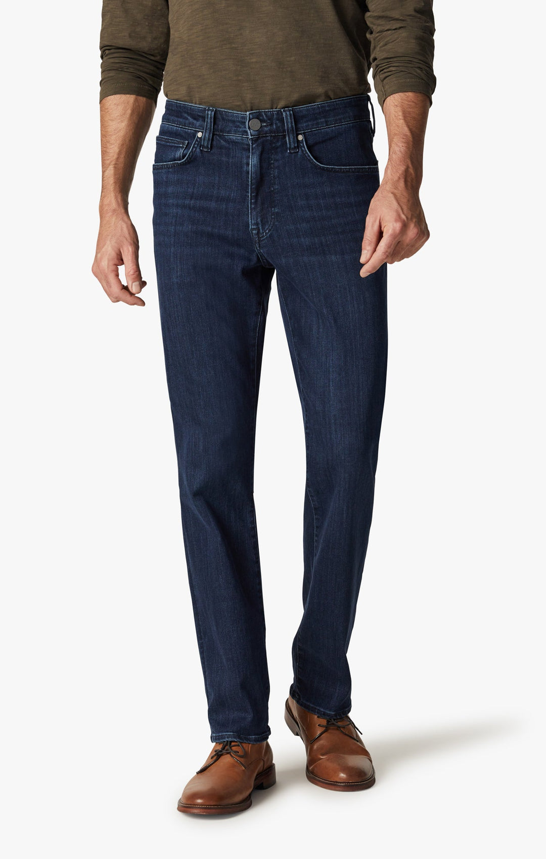Charisma Relaxed Straight Jeans In Dark Midnight Brushed Urban