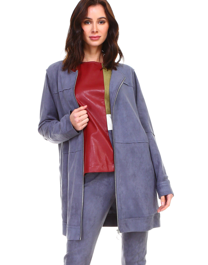 Angel Stretch Suede Jacket