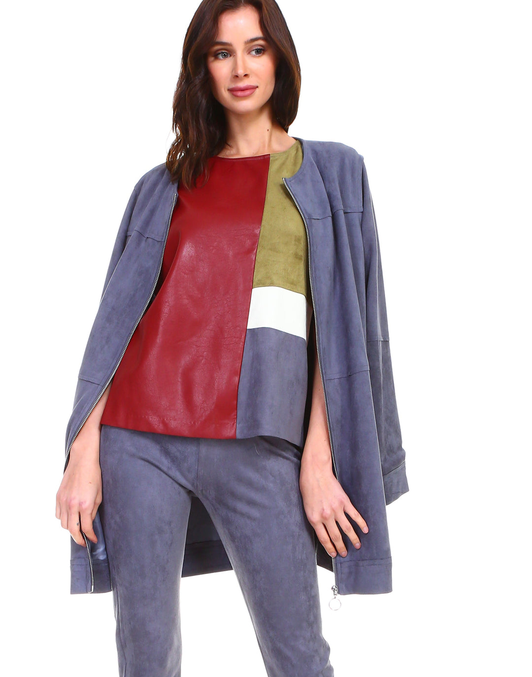 Ariel Stretch Suede Pant