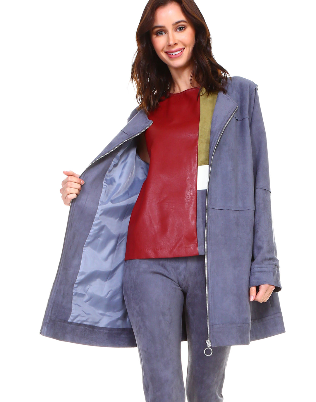 Angel Stretch Suede Jacket