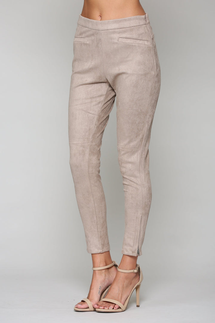 Ariel Stretch Suede Pant