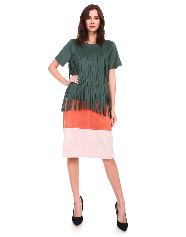 Alyssa Stretch Suede Top