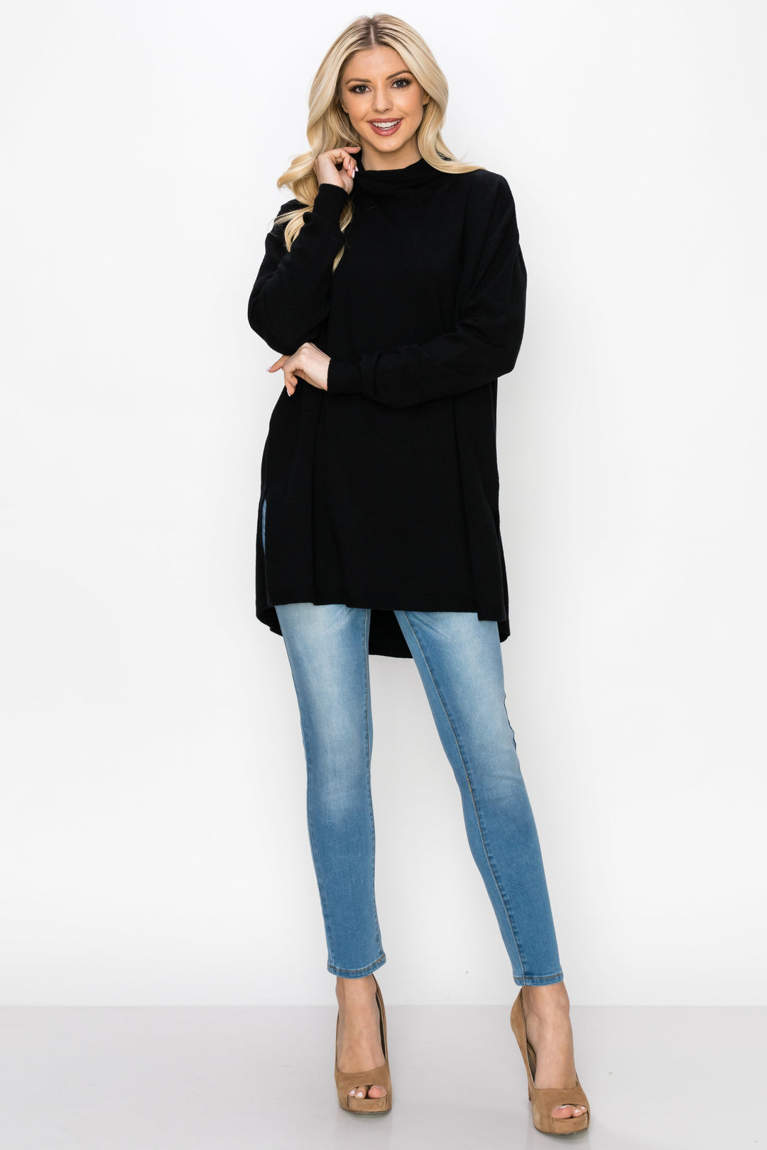 Sarah Stretch Knitted Tunic Sweater