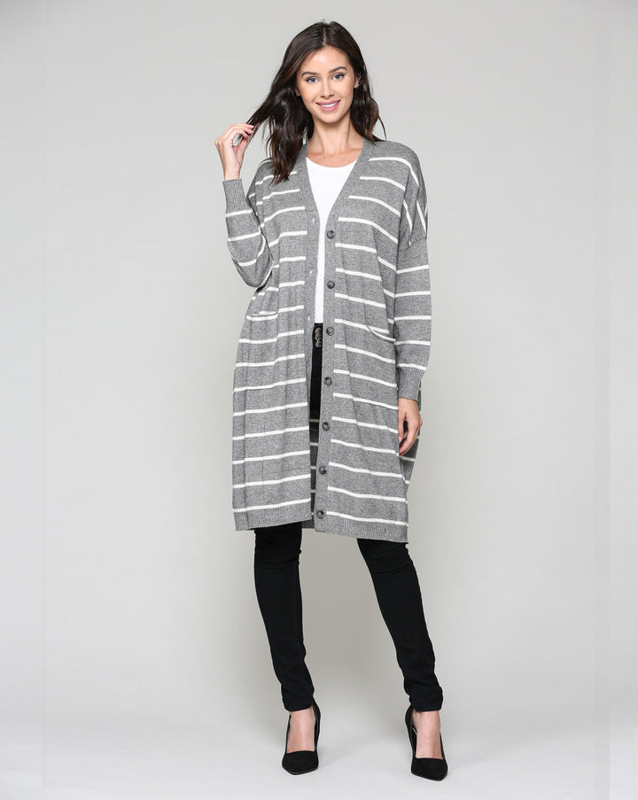 Shayla Stretch Knitted Sweater Cardigan