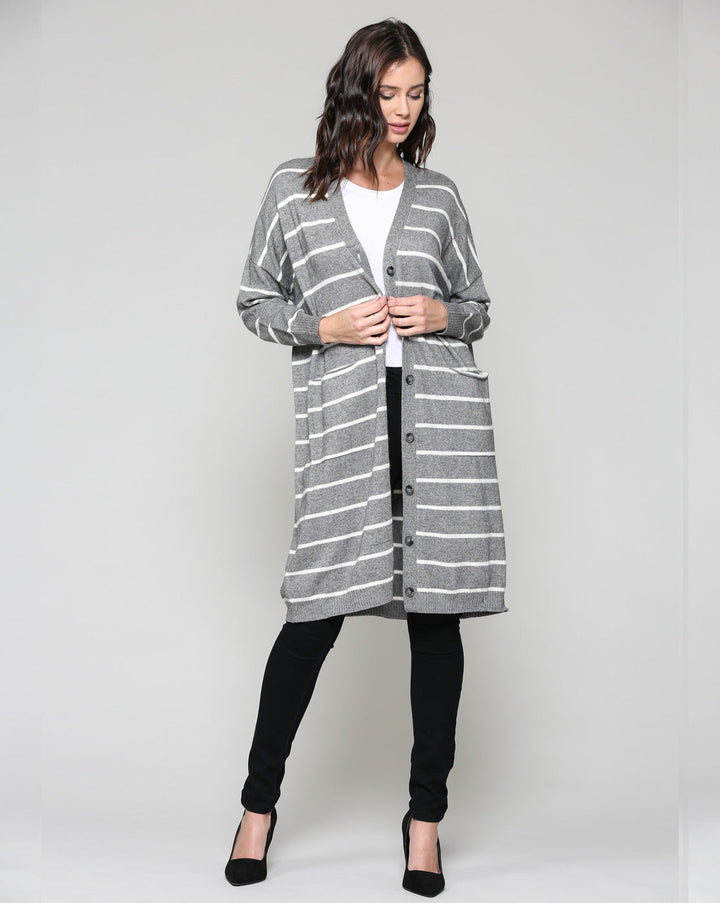 Shayla Stretch Knitted Sweater Cardigan