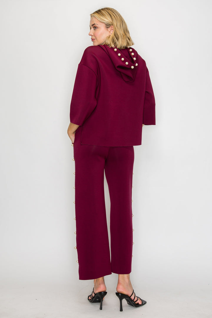 Farrah French Scuba Pearl Pant