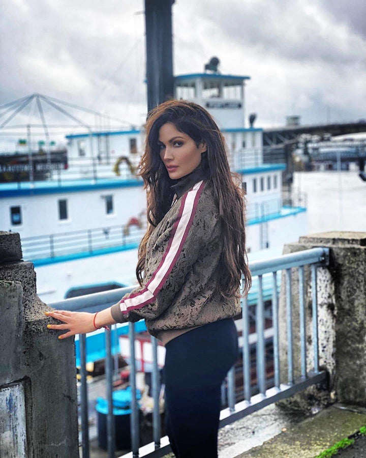 Whitlee Lace Bomber Jacket