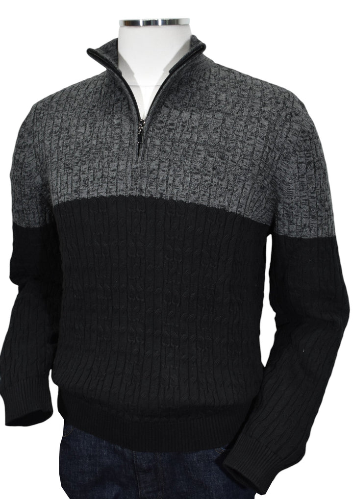 Introducing our Marcello Aspen Cable Quarter Zip!
