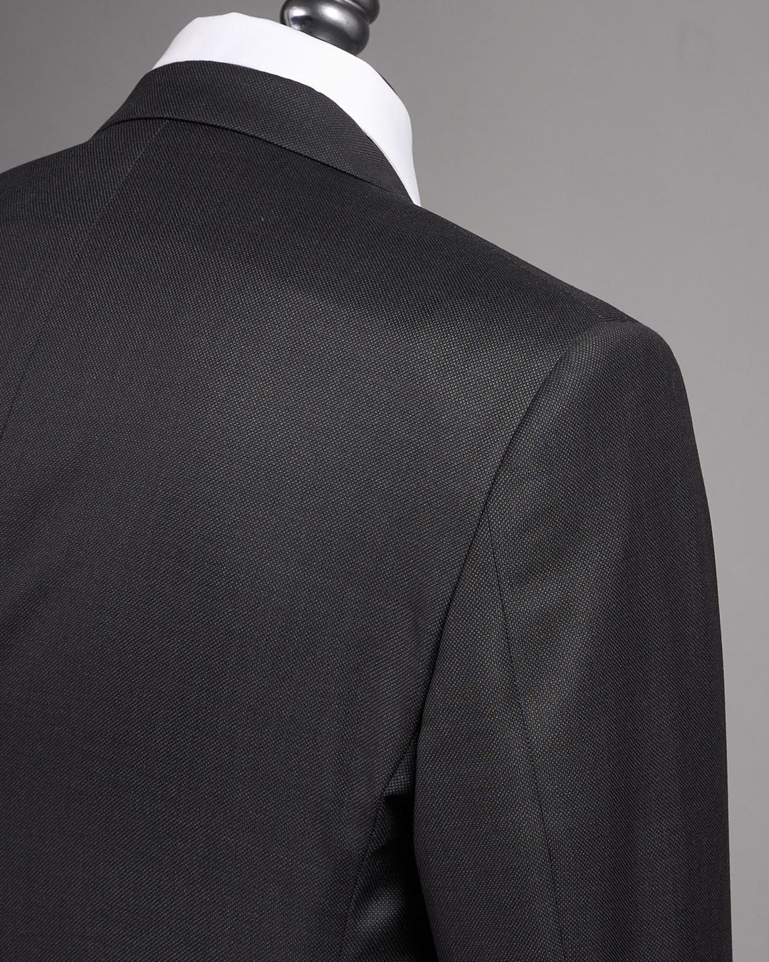 Super 120's Wool Charcoal Nailhead Suit