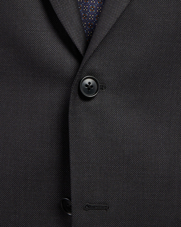 Super 120's Wool Charcoal Nailhead Suit