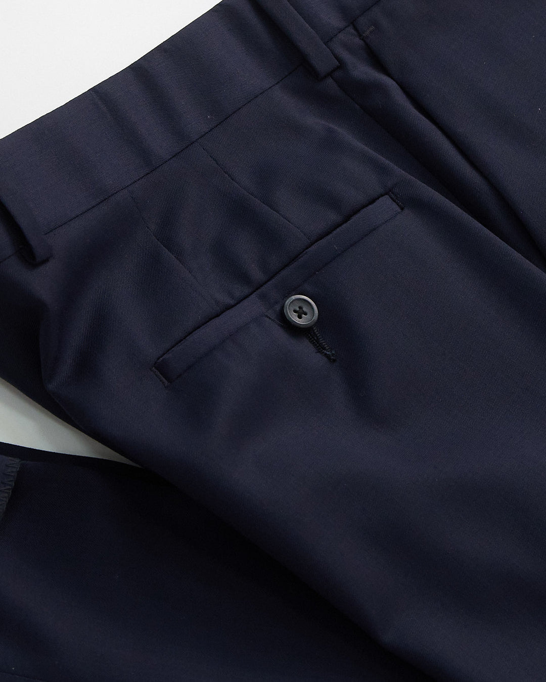 Navy Blue Wool Trousers