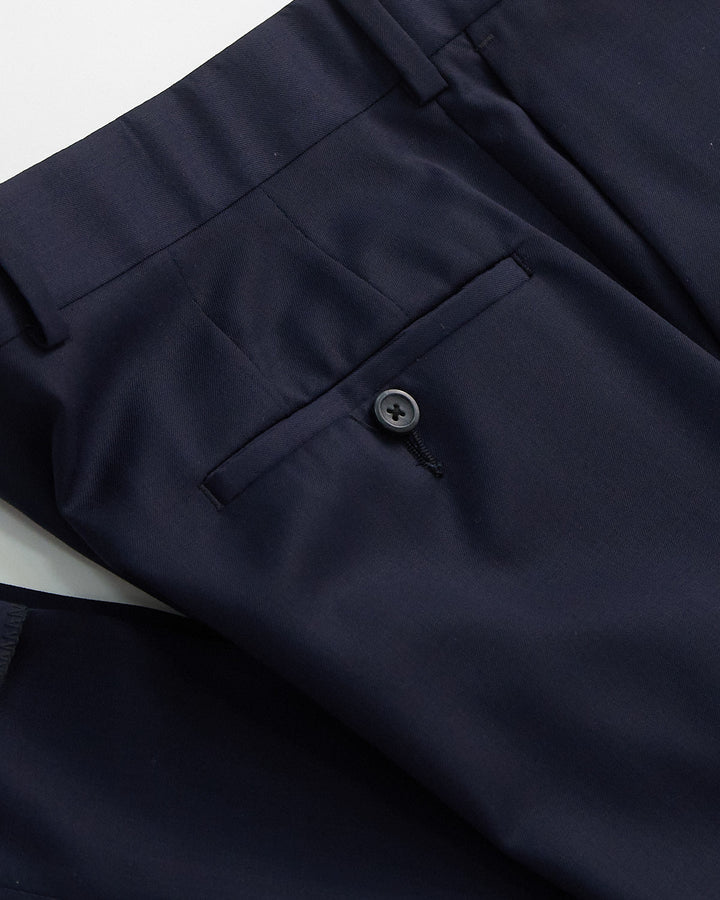 Navy Blue Wool Trousers