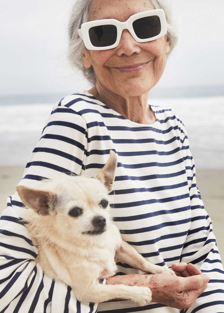 MINQUIERS MODERN - Authentic Breton Stripe Shirt (ECRU / NAVY)