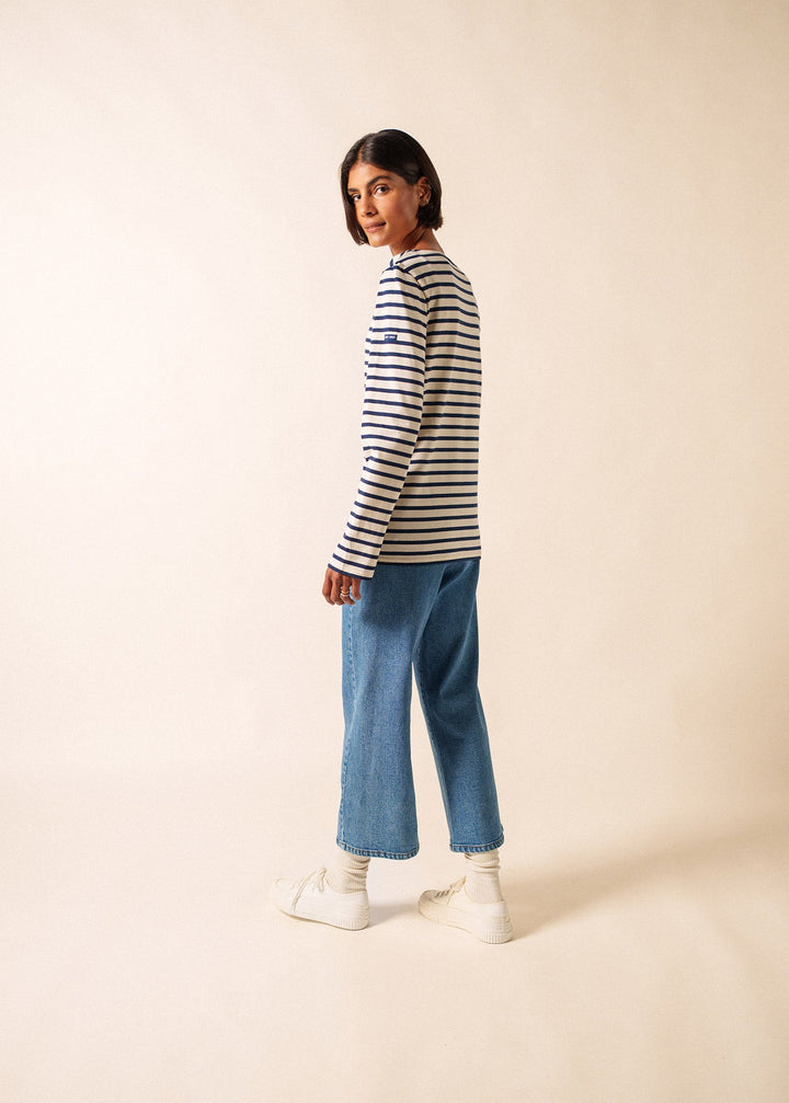 MINQUIERS MODERN - Authentic Breton Stripe Shirt (ECRU / NAVY)