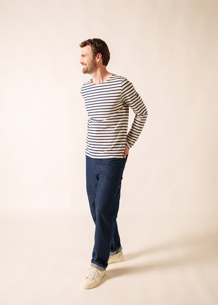 MINQUIERS MODERN - Authentic Breton Stripe Shirt (ECRU / NAVY)