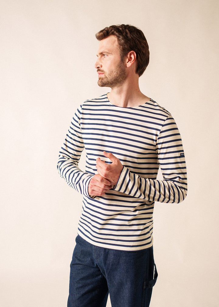 MINQUIERS MODERN - Authentic Breton Stripe Shirt (ECRU / NAVY)