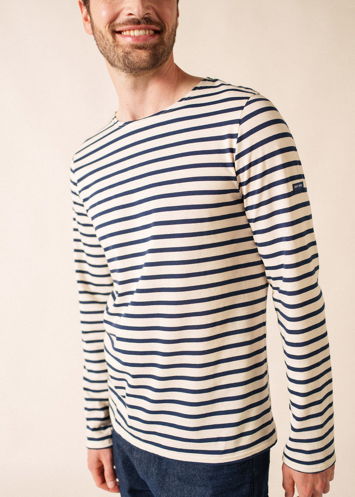 MINQUIERS MODERN - Authentic Breton Stripe Shirt (ECRU / NAVY)