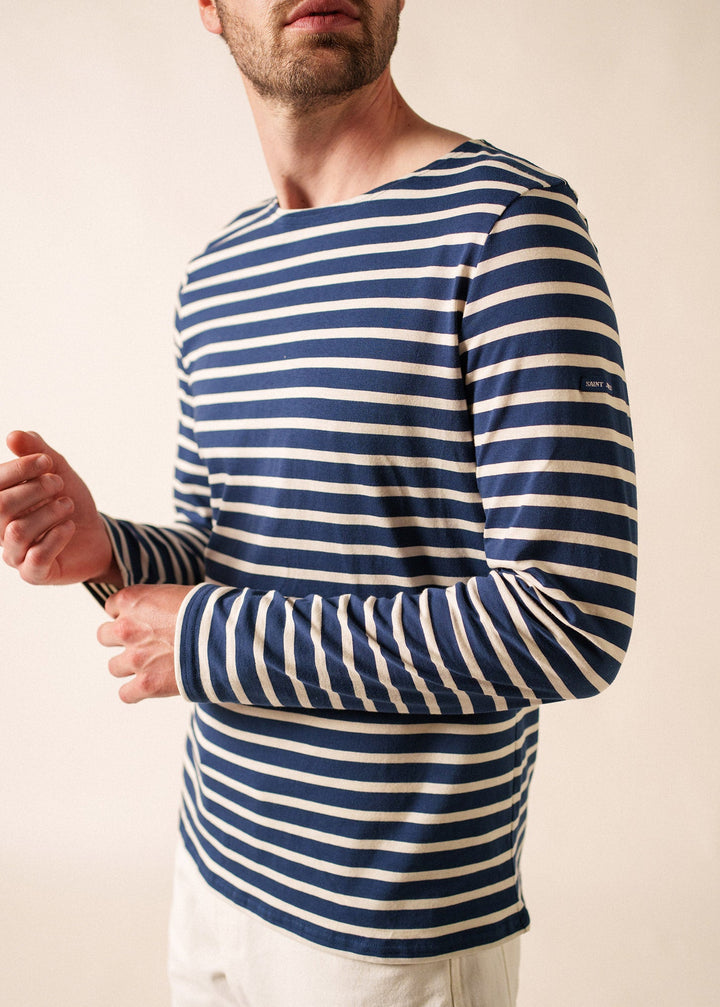 MINQUIERS MODERN - Authentic Breton Stripe Shirt | Soft Cotton | Women Fit (NAVY / ECRU)