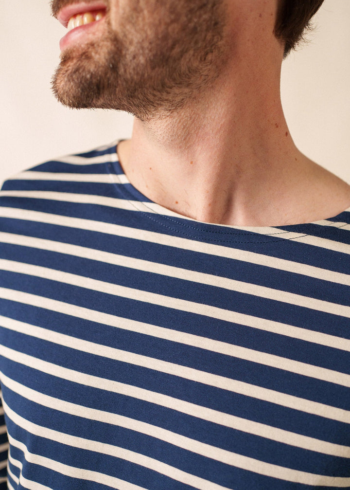 MINQUIERS MODERN - Authentic Breton Stripe Shirt | Soft Cotton | Women Fit (NAVY / ECRU)