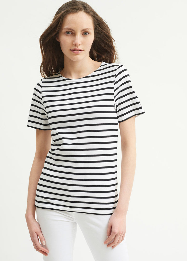 LEVANT MODERN - Breton Stripe Short Sleeve Shirt