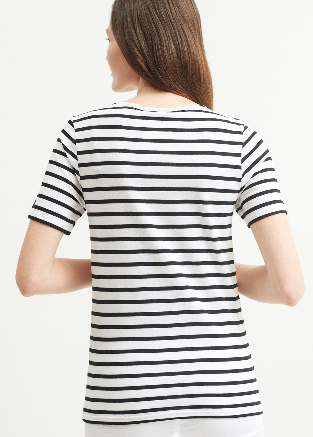 LEVANT MODERN - Breton Stripe Short Sleeve Shirt