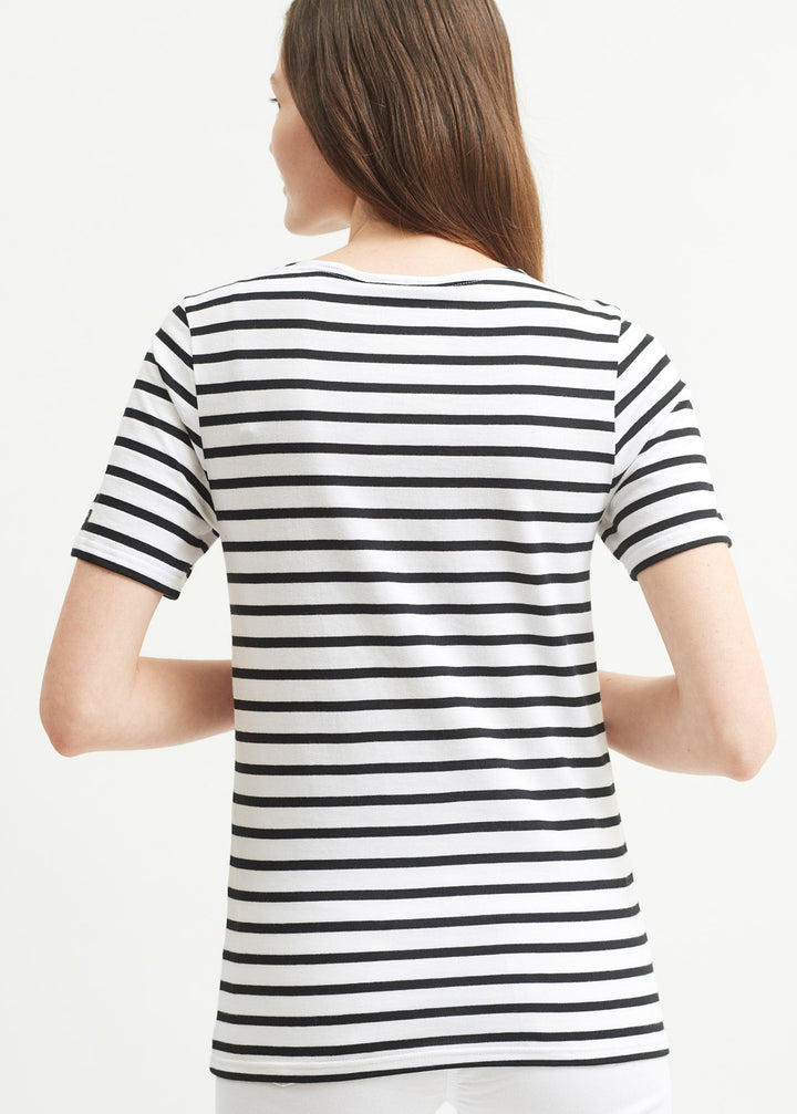 LEVANT MODERN - Breton Stripe Short Sleeve Shirt
